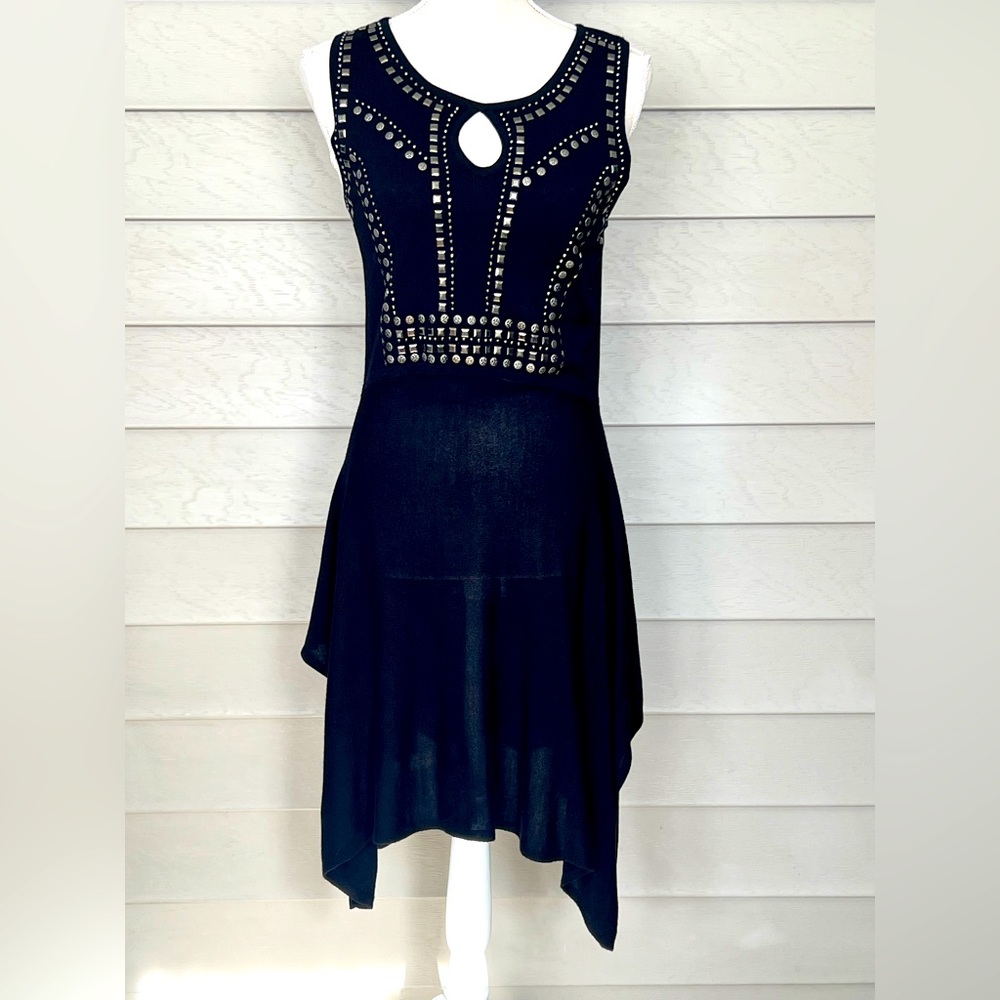 Studded peplum/ handkerchief style dress size S/M